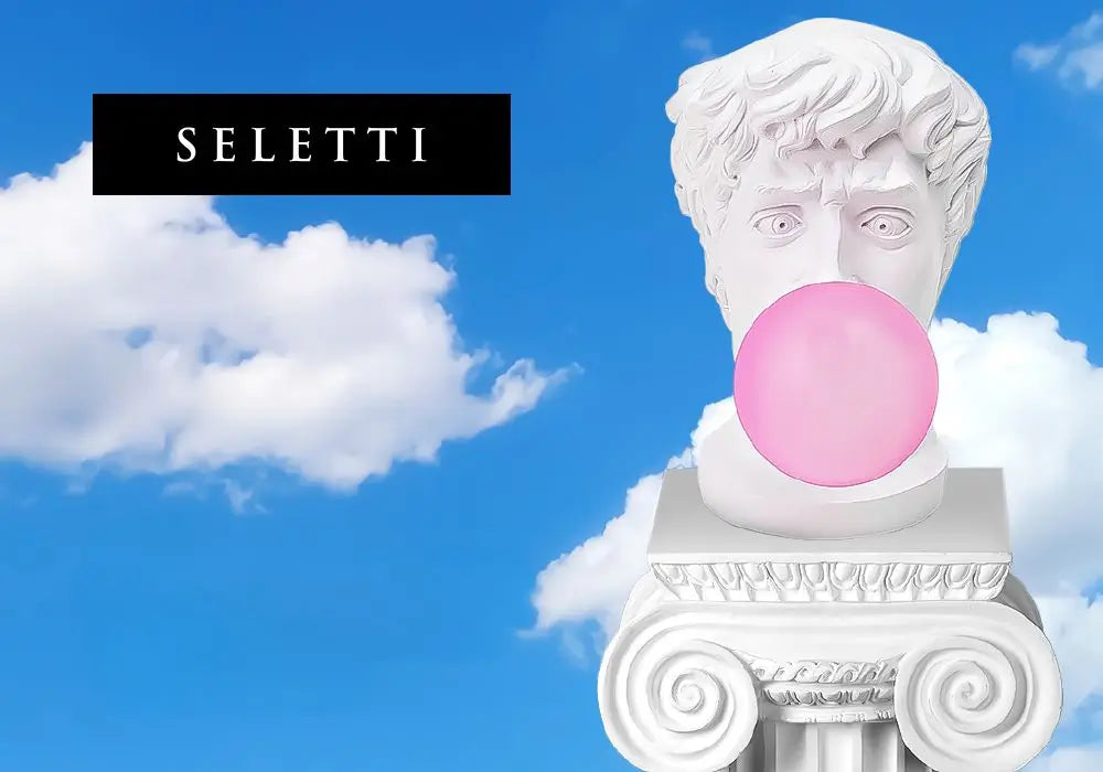 ◇SELETTI アルミニウムスカルオブジェ20㎝ ◇SELETTI アルミニウム