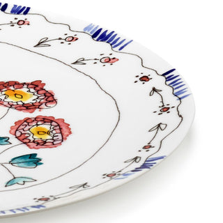 Marni by Serax Midnight Flowers serving plate anemone milk diam. 31 cm. - Buy now on ShopDecor - Discover the best products by MARNI BY SERAX design