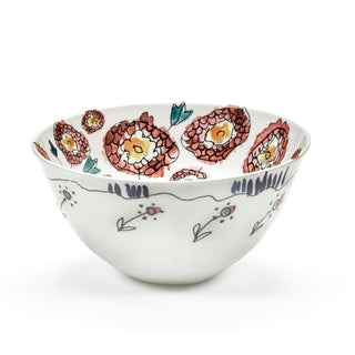 Marni by Serax Midnight Flowers serving bowl anemone milk 22 cm - 8.67 inch - Buy now on ShopDecor - Discover the best products by MARNI BY SERAX design