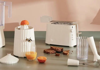Discover electric juicers, stylish kettles, and toasters in the Alessi small appliance line—where iconic design meets everyday performance. Buy now on SHOPDECOR®