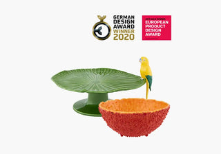 Discover Bordallo Pinheiro | Amazonia: vibrant plates, bowls, jugs, and centerpieces inspired by rainforest nature and crafted in Portugal. Buy now on SHOPDECOR®