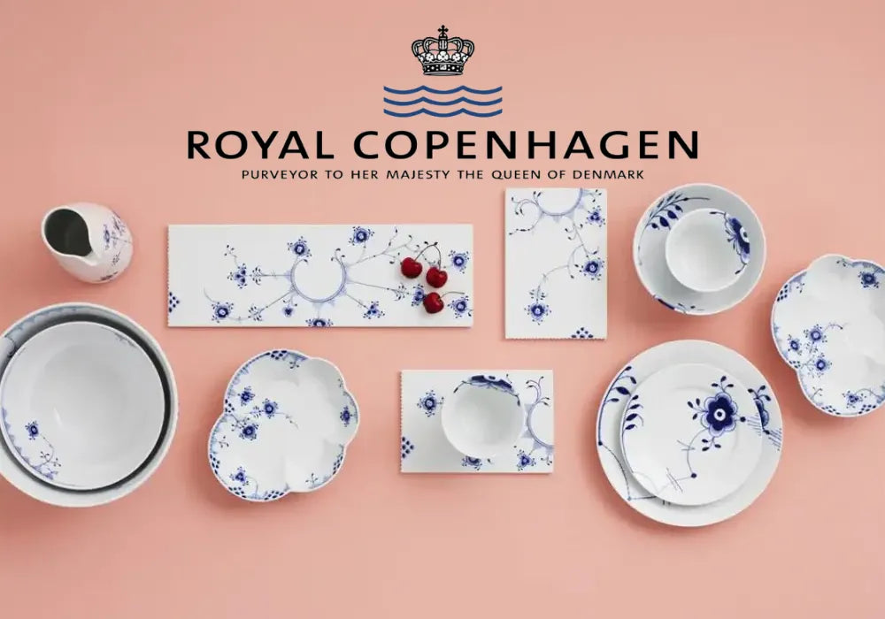 Royal Copenhagen Blue Fluted Mega Mugs - Set of 2 - Kneen & Co