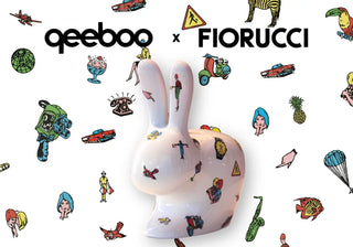 Discover Qeeboo x Fiorucci designer poufs, cushions and decorative objects that bring playful Italian style and personality to modern interiors. | Shop on ShopDecor