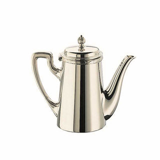 Broggi Rubans coffee maker with spout silver plated nickel 140 cl - 1.48 qt - Buy now on ShopDecor - Discover the best products by BROGGI design