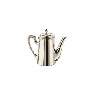 Broggi Rubans coffee maker with spout silver plated nickel 24 cl - 0.26 qt - Buy now on ShopDecor - Discover the best products by BROGGI design
