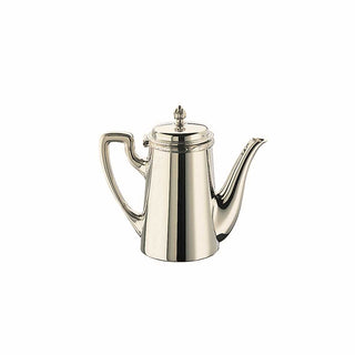 Broggi Rubans coffee maker with spout silver plated nickel 48 cl - 0.51 qt - Buy now on ShopDecor - Discover the best products by BROGGI design