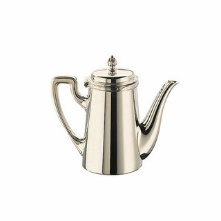 Broggi Rubans coffee maker with spout silver plated nickel 96 cl - 1.02 qt - Buy now on ShopDecor - Discover the best products by BROGGI design