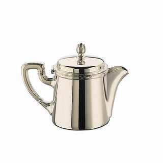 Broggi Rubans teapot with nosepiece silver plated nickel 100 cl - 1.06 qt - Buy now on ShopDecor - Discover the best products by BROGGI design