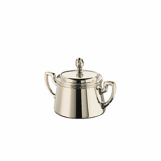 Broggi Rubans sugar bowl silver plated nickel 140 gr - 4.94 oz - Buy now on ShopDecor - Discover the best products by BROGGI design