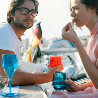 Italesse Sunlight Beach set 6 wine stemmed glasses cc. 330 polycarbonate - Buy now on ShopDecor - Discover the best products by ITALESSE design