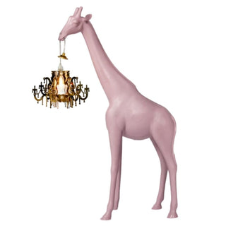 Qeeboo Giraffe In Love XS floor lamp in the shape of a giraffe Qeeboo Pink - Buy now on ShopDecor - Discover the best products by QEEBOO design