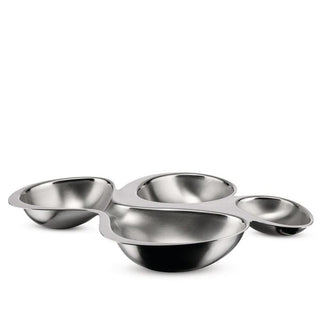 Alessi RA04 Babyboop four-section hors-d'oeuvre set in steel - Buy now on ShopDecor - Discover the best products by ALESSI design