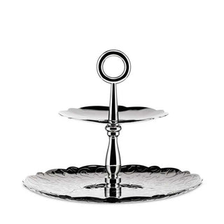 Alessi MW52/2 Dressed two-dish cake stand Steel - Buy now on ShopDecor - Discover the best products by ALESSI design