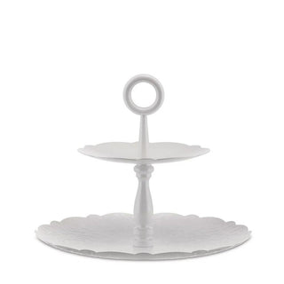 Alessi MW52/2 Dressed two-dish cake stand White - Buy now on ShopDecor - Discover the best products by ALESSI design