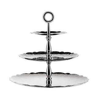 Alessi MW52/3 Dressed three-dish cake stand Steel - Buy now on ShopDecor - Discover the best products by ALESSI design