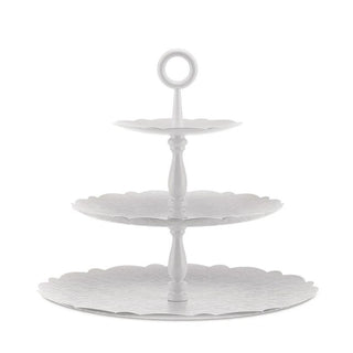 Alessi MW52/3 Dressed three-dish cake stand White - Buy now on ShopDecor - Discover the best products by ALESSI design