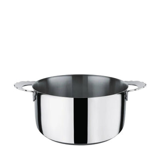 Alessi MW101 Dressed casserole with two handles in steel 16 cm - 6.30 inch - Buy now on ShopDecor - Discover the best products by ALESSI design