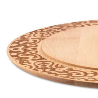 Alessi MW23 Dressed In Wood Cheese plate in beech wood - Buy now on ShopDecor - Discover the best products by ALESSI design