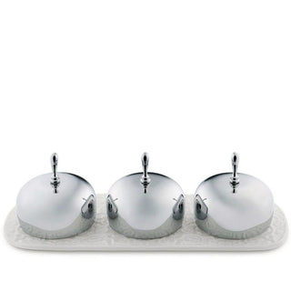 Alessi MW15 Dressed three-section jar tray white - Buy now on ShopDecor - Discover the best products by ALESSI design