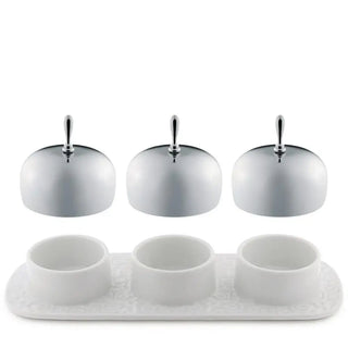 Alessi MW15 Dressed three-section jar tray white - Buy now on ShopDecor - Discover the best products by ALESSI design