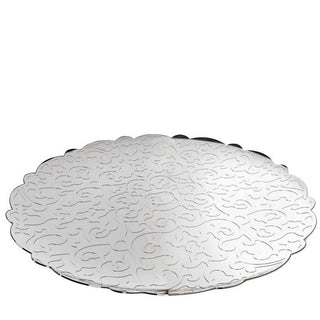 Alessi MW07 Dressed round tray in steel 35 cm - 13.78 inch - Buy now on ShopDecor - Discover the best products by ALESSI design