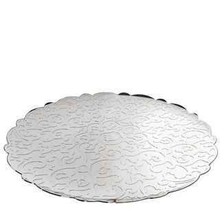 Alessi MW07 Dressed round tray in steel 35 cm. - 13.78 in. - Buy now on ShopDecor - Discover the best products by ALESSI design