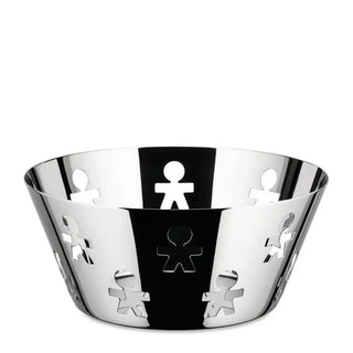 Alessi Girotondo round basket in stainless steel 20.50 cm - 8.07 in - Buy now on ShopDecor - Discover the best products by ALESSI design