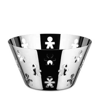 Alessi Girotondo round basket in stainless steel 23 cm - 9.06 in - Buy now on ShopDecor - Discover the best products by ALESSI design