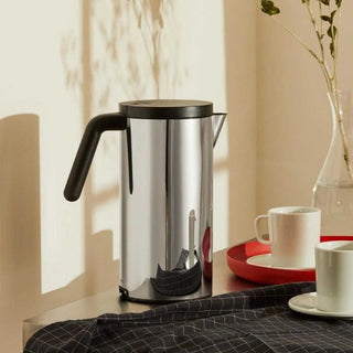 Alessi WA09 Hot.it electric kettle in steel with black handle and lid - Buy now on ShopDecor - Discover the best products by ALESSI design