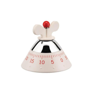 Alessi A09 Kitchen timer colored timer Alessi Steel/White - Buy now on ShopDecor - Discover the best products by ALESSI design