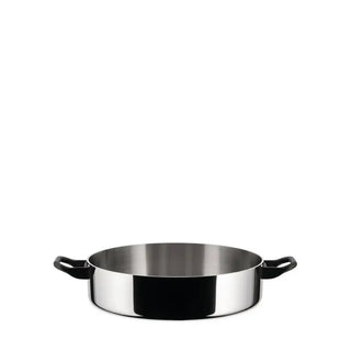 Alessi 9010 La Cintura di Orione casserole with two handles Shallow 24 cm - 9.45 in - Buy now on ShopDecor - Discover the best products by ALESSI design