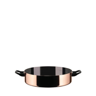 Alessi 90102/24 La Cintura di Orione low casserole with two handles diam.24 cm. Copper - Buy now on ShopDecor - Discover the best products by ALESSI design