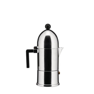 Alessi A9095 La Cupola coffee maker in steel with black handle and knob 1 tazza - 1 cup - Buy now on ShopDecor - Discover the best products by ALESSI design