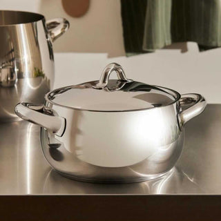 Alessi SG101 Mami steel casserole with two handles - Buy now on ShopDecor - Discover the best products by ALESSI design
