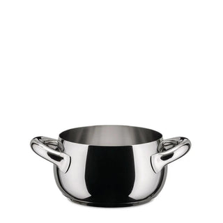 Alessi SG101 Mami steel casserole with two handles 16 cm - 6.30 inch - Buy now on ShopDecor - Discover the best products by ALESSI design