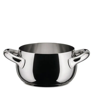 Alessi SG10 Mami steel casserole with two handles Deep 24 cm - 9.45 in - Buy now on ShopDecor - Discover the best products by ALESSI design