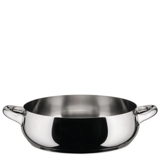 Alessi SG102 Mami steel low casserole with two handles 28 cm - 11.03 inch - Buy now on ShopDecor - Discover the best products by ALESSI design
