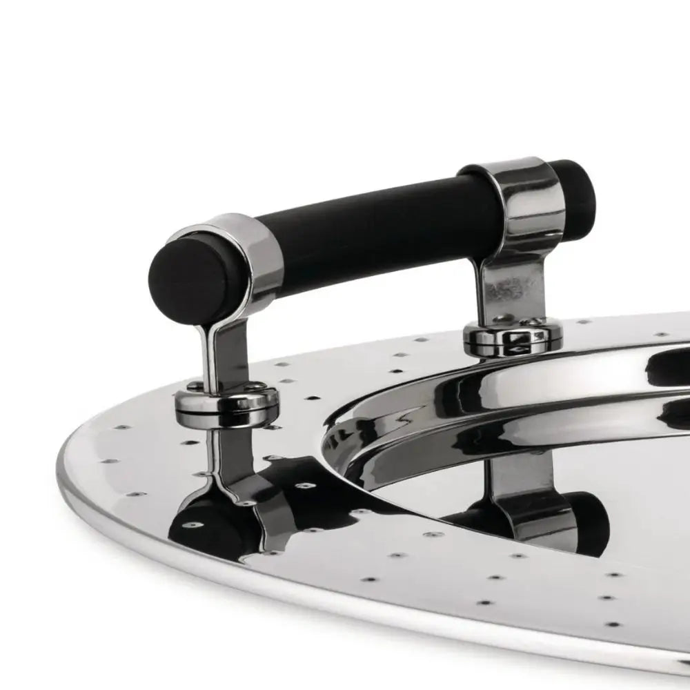 Alessi MGトレイ スチール製 カラーハンドル付き