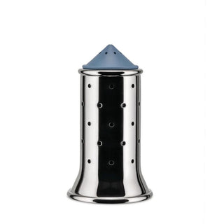 Alessi MGSAL salt castor in steel with colored lid Alessi Steel/Light blue - Buy now on ShopDecor - Discover the best products by ALESSI design