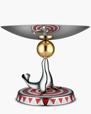 Présentoir de service Alessi MW69 The Seal en acier inoxydable 18/10 - Édition limitée