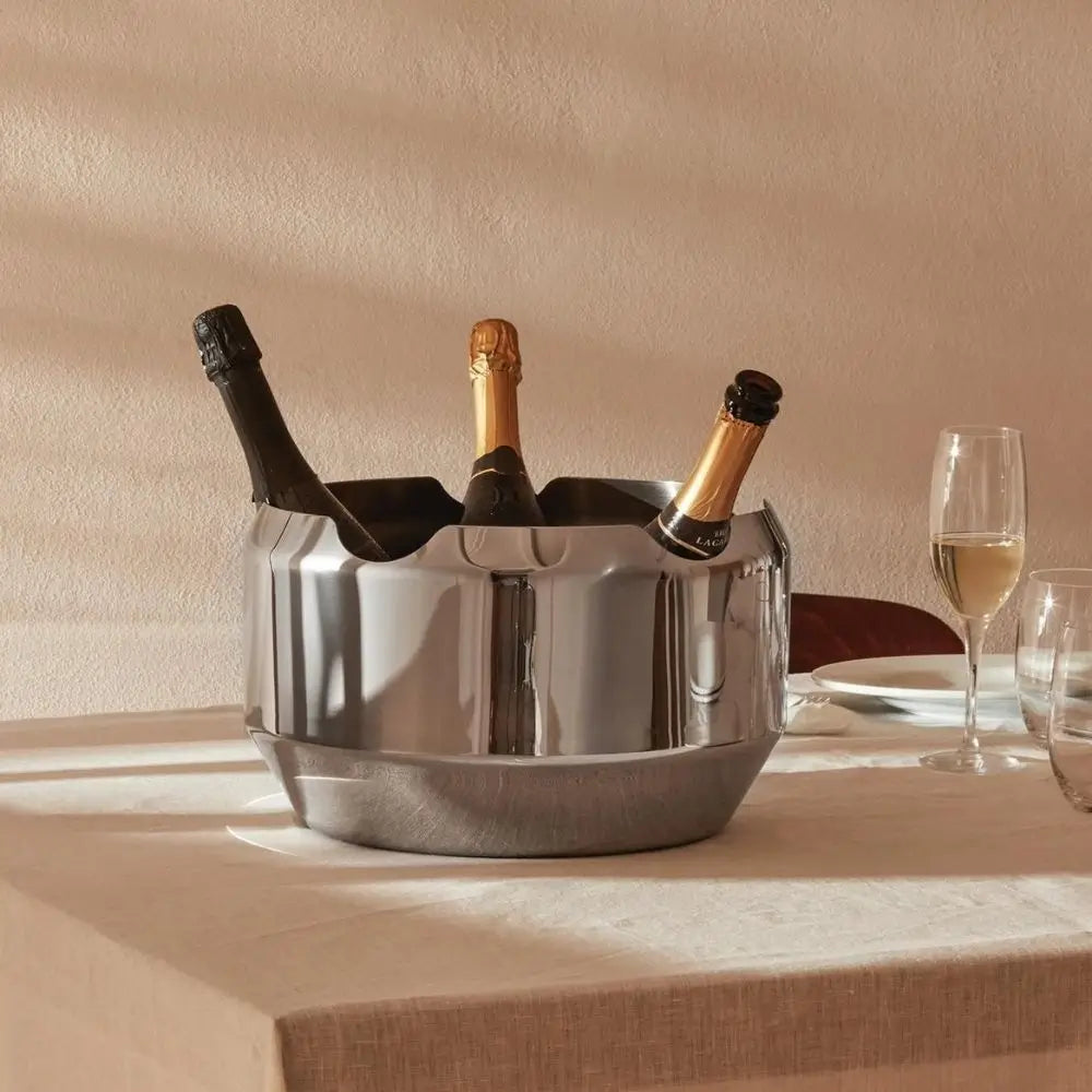 Alessi GIA17 ノエ ボトルホルダー/ワインクーラー スチール製