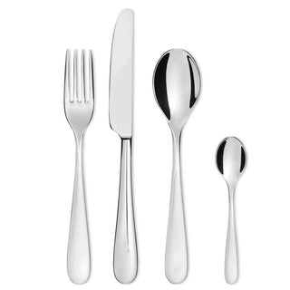 Alessi 5180S24M Nuovo Milano steel cutlery set 24 pieces - Buy now on ShopDecor - Discover the best products by ALESSI design