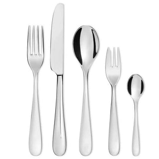 Alessi 5180S30 Nuovo Milano steel cutlery set 30 pieces - Buy now on ShopDecor - Discover the best products by ALESSI design