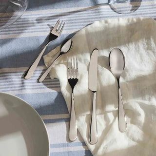 Alessi 5180S Nuovo Milano steel cutlery set - Buy now on ShopDecor - Discover the best products by ALESSI design