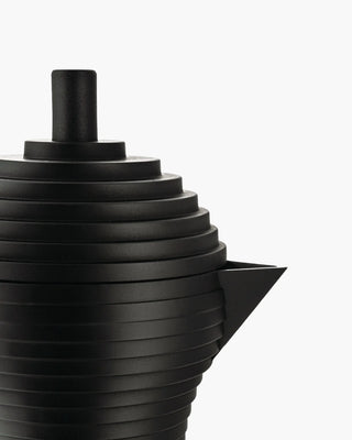 Alessi MDL02 Pulcina espresso coffee maker in steel with coloured handle and knob - Buy now on ShopDecor - Discover the best products by ALESSI design