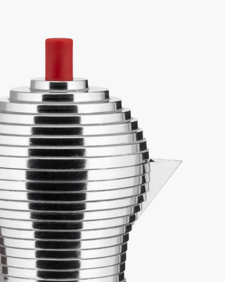 Alessi MDL02 Pulcina espresso coffee maker suitable for induction coocking - Buy now on ShopDecor - Discover the best products by ALESSI design
