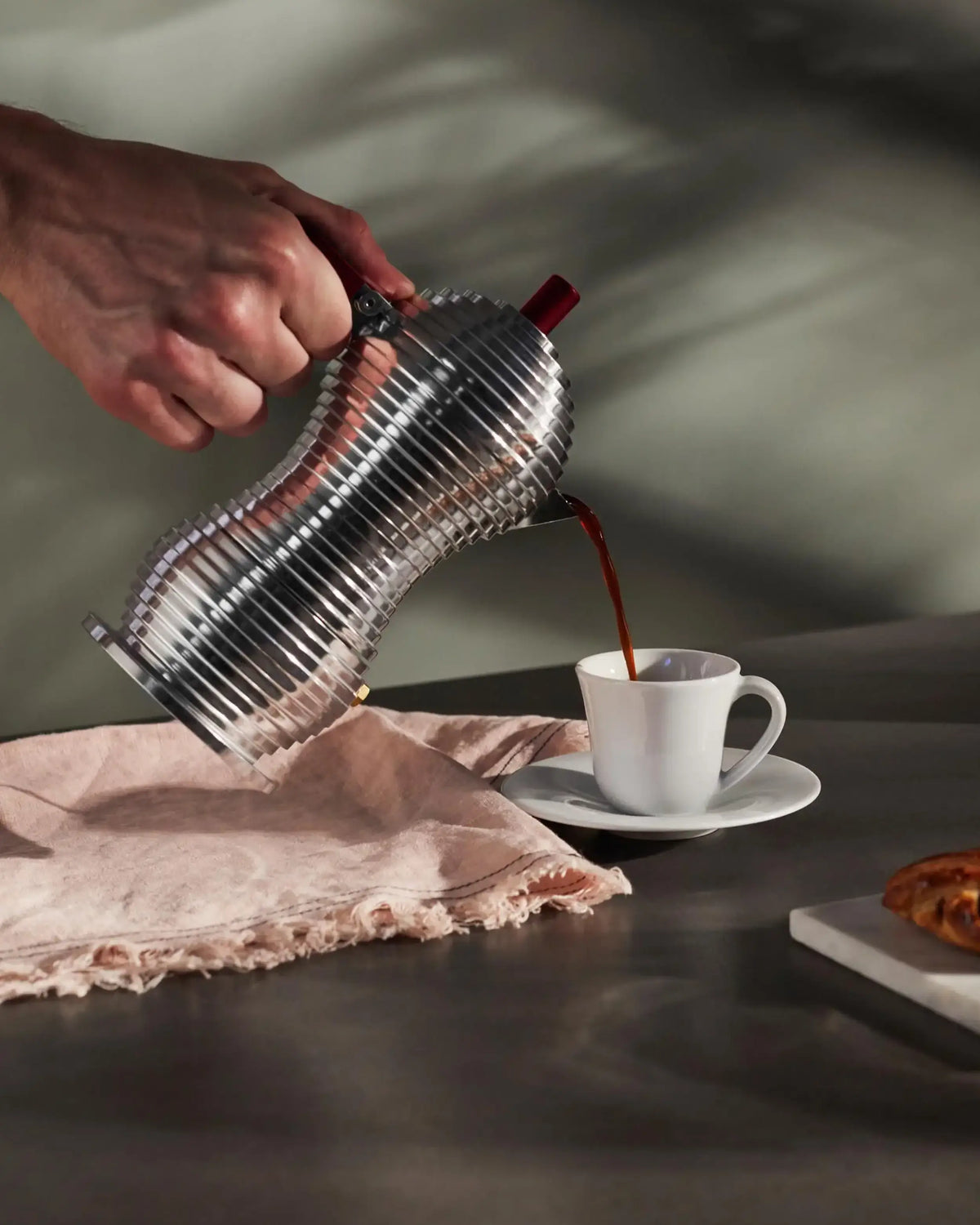 Alessi MDL02 Pulcina espresso coffee maker for induction coocking