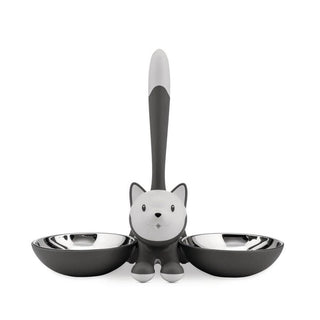 Alessi AMMI09 G Tigrito bowl for cats grey - Buy now on ShopDecor - Discover the best products by ALESSI design