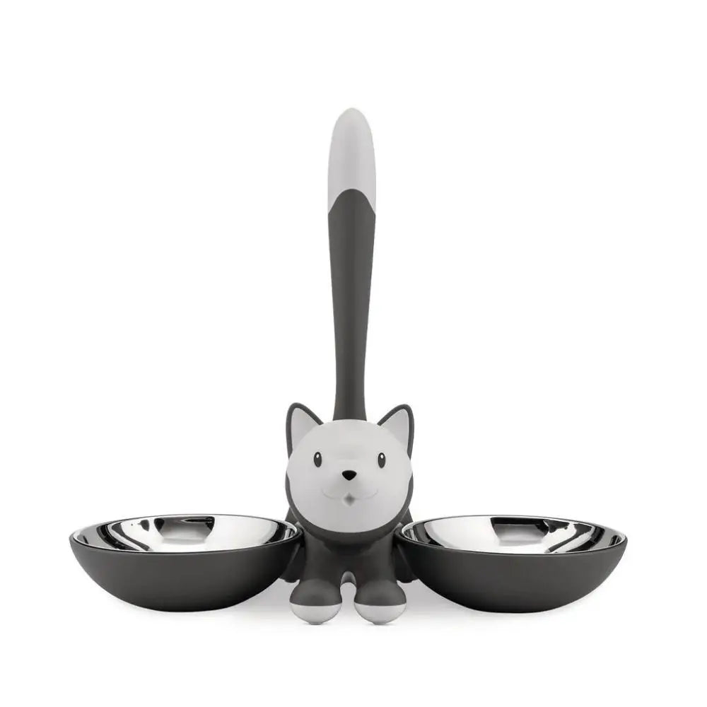 Alessi AMMI09 G ティグリトボウル 猫用 グレー ミリアム・ミルリによる