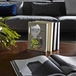 Alessi AMMI30 2 Lola steel bookstand in the shape of a cat - Buy now on ShopDecor - Discover the best products by ALESSI design